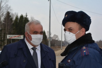Сергей Ситников проверил организацию въездного контроля на границах Костромы 
