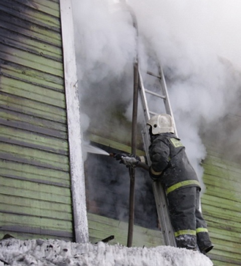 Пожар в поселке Сплав