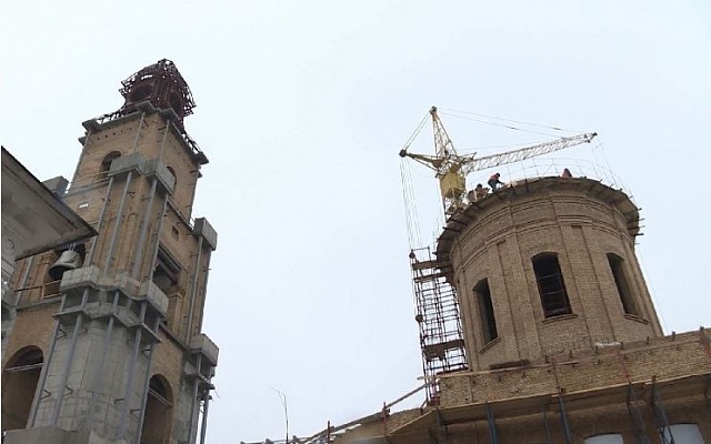 В Костроме завершается строительство Богоявленского собора Костромского кремля