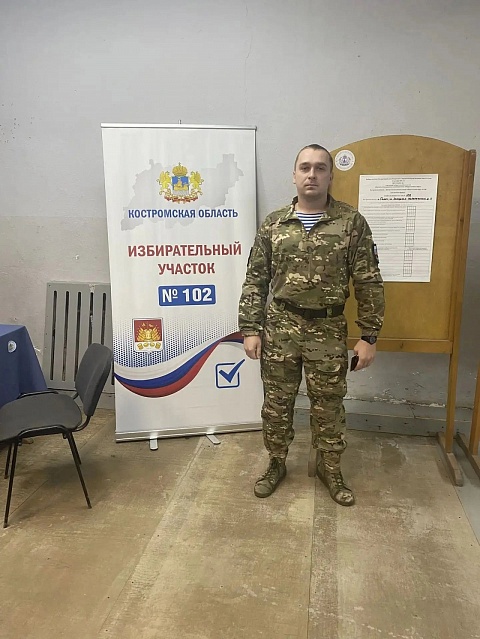 „Ответственность и неравнодушие“: ветеран боевых действий подал пример на избирательном участке № 102